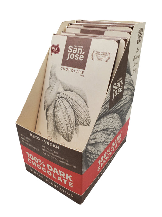 Hacienda San Jose - 100% Cacao - 50 grams Bar - Los Rios, Ecuador