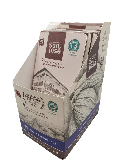 Hacienda San Jose - 55% Dark Chocolate - 50 grams Bar - Los Rios, Ecuador