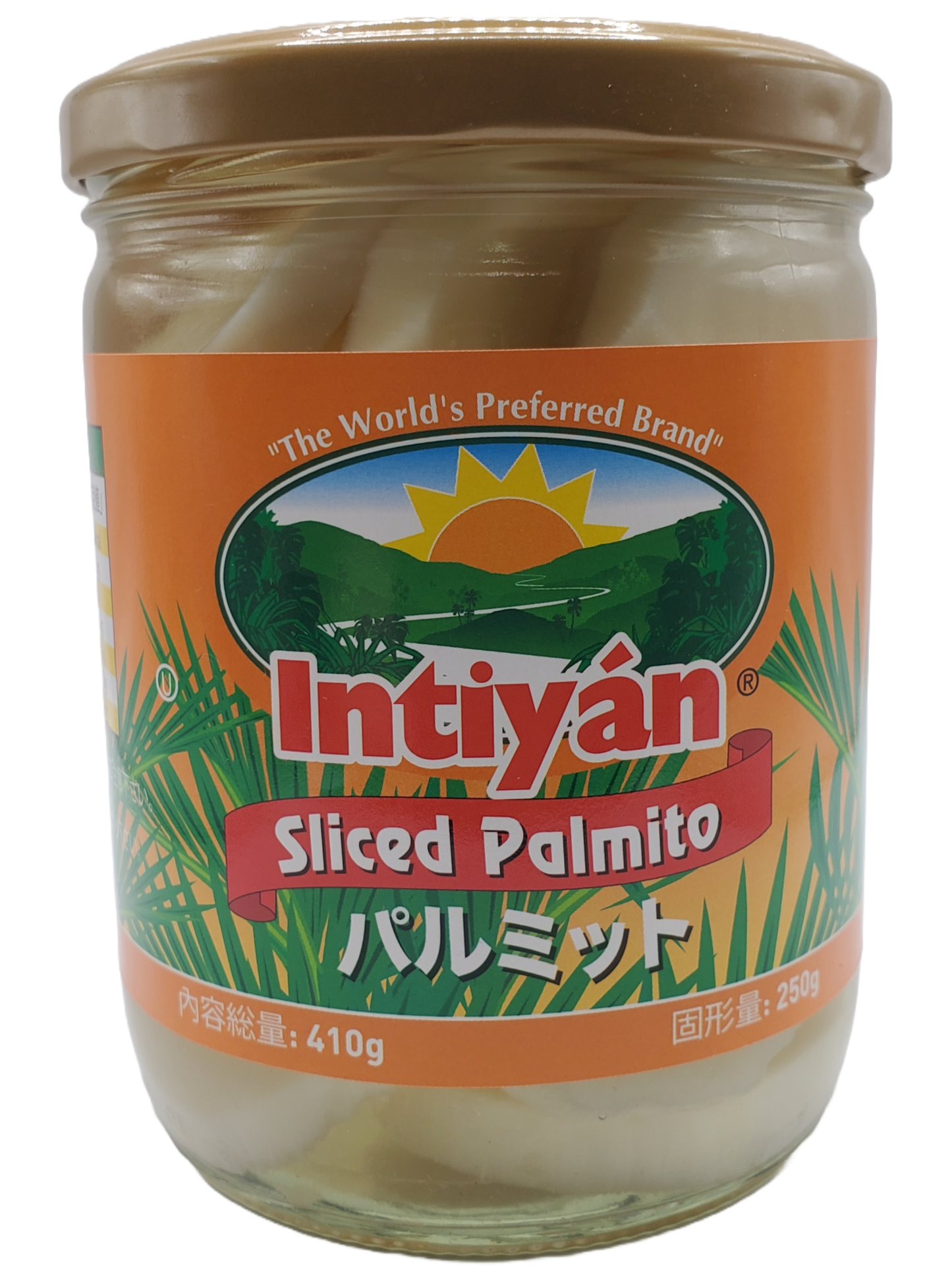 2 units + Shipping Included - 2 unidades + Envio Incluido - INTIYAN Sliced Palmito - インティヤン パルミット - Sliced Hearts of Palm - 410g