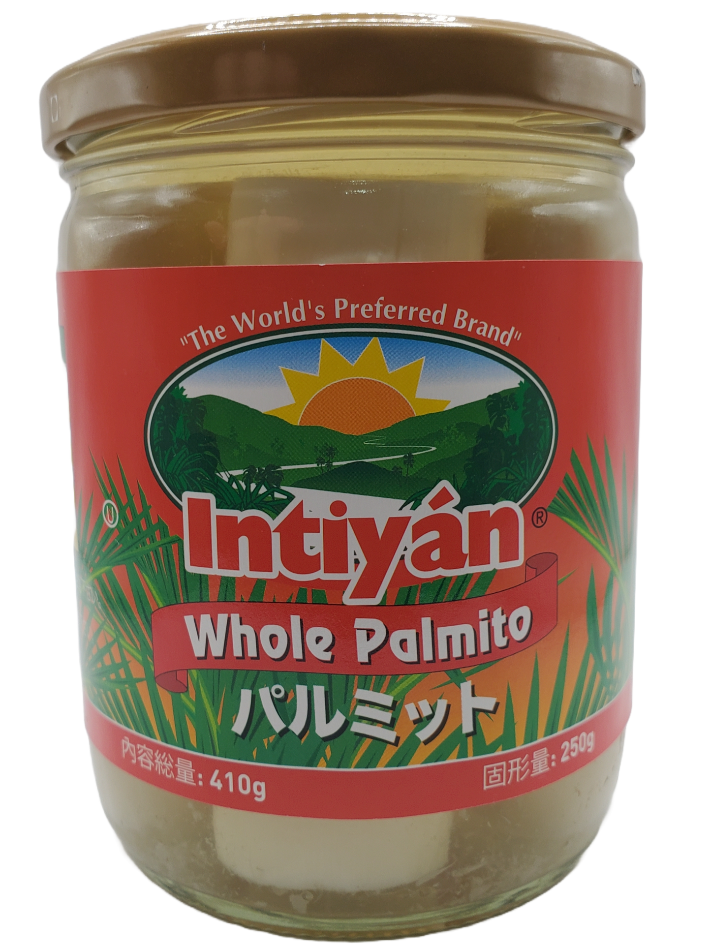 2 units + Shipping Included - 2 unidades + Envio Incluido - INTIYAN Whole Palmito - インティヤン パルミット - Whole Hearts of Palm - 410g