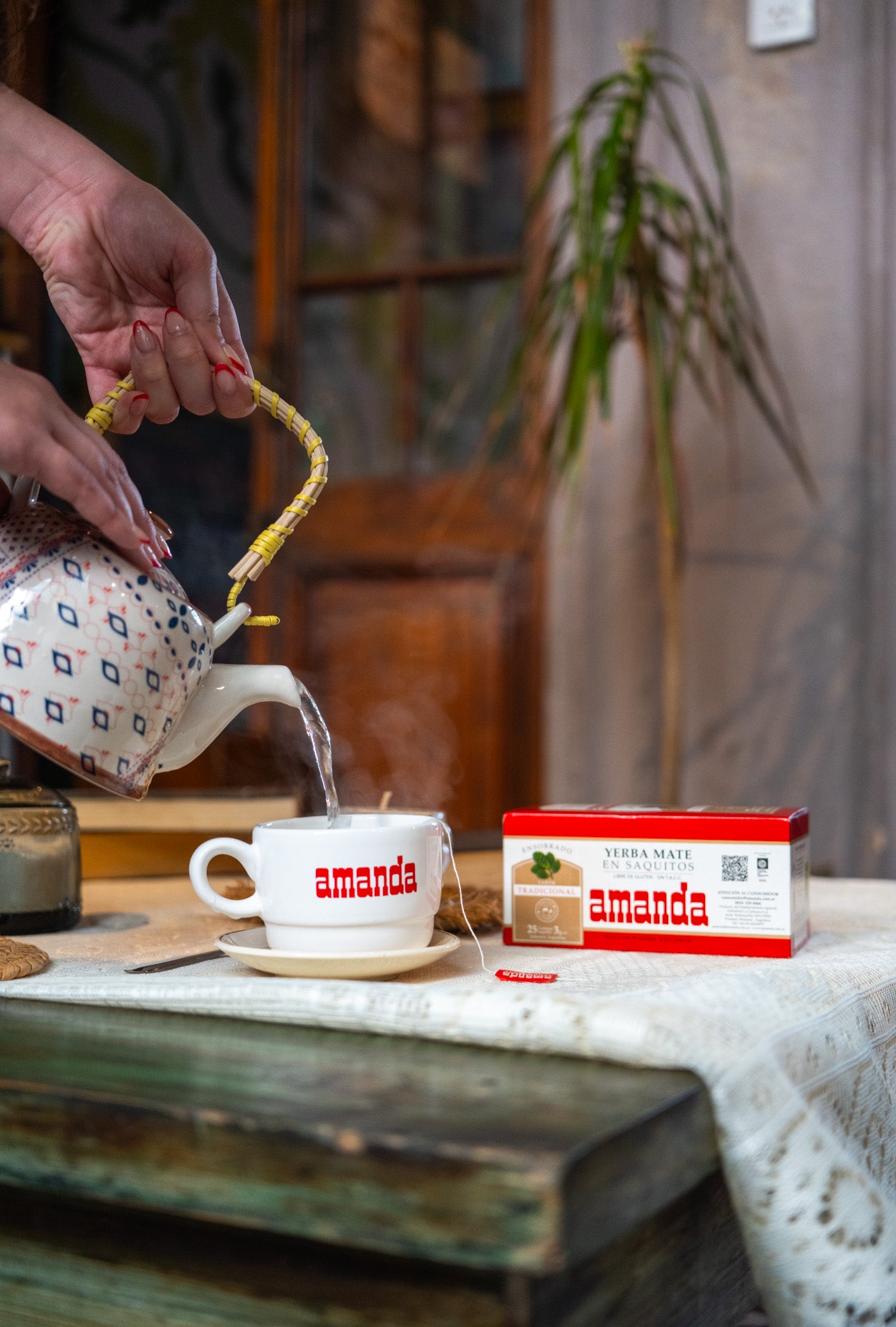 2 units + Shipping Included - 2 unidades + Envio Incluido - AMANDA Yerba Mate in Tea Bag 25 Tea Bags x 3 grams each. ティーバッグ入りマテ茶